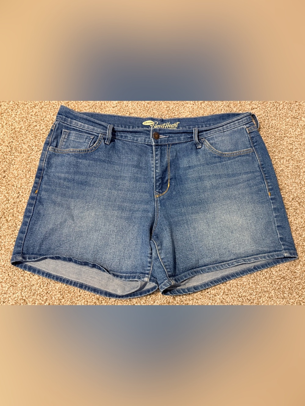 Old Navy Blue High-Rise Denim Shorts